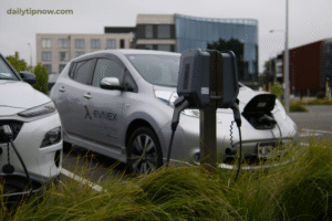 Electric vehicles future with advanced charging stations and sustainable energy integration